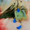 Gem Stone Turquoise beads & Tassel Necklace