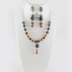 2 color Stone & Metal Beads Necklace