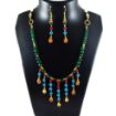  Green Aventurine & multicolor stone Beads Necklace