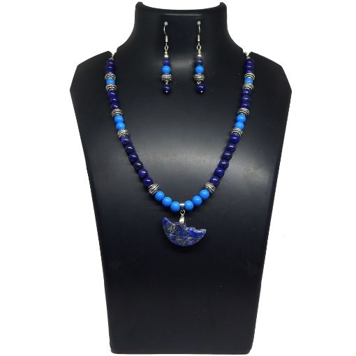 Gemstone Lapis Lazuli & Turquise beads necklace