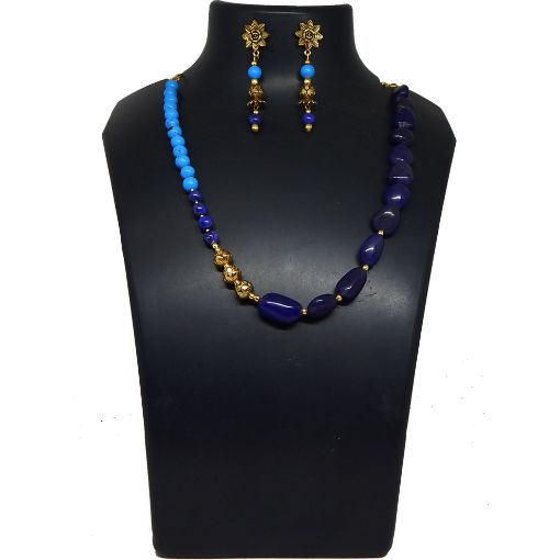 Gemstone Tumble & Beads Fancy Necklace