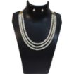 Real Pearl 3 line Necklace