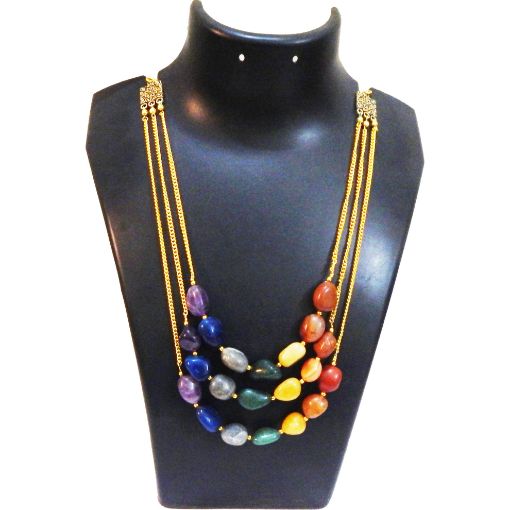 Tumble Stone Beads Necklace