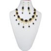 Black Agate Tumble & beaded Choker Necklace