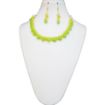 Green yellow Glass Beads Necklace