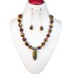 Brown tone Glass Beads Necklace