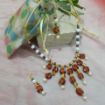 Fancy Glass Beads Choker Necklace