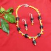 Fancy Look Glass & Kashmiri pandora Beads Necklace