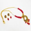 Plain Glass Beads  Pendant Necklace