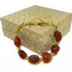 Gemstone Red Jasper Tumble Bracelet for Root Chakra