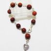 Red Jasper with Charms Bracelet 