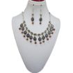 Metal & Rudraksha beads Choker Necklace