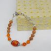 Carnelian Tumble, Beads & Rudraksha Beads Bracelet for Sacral Chakra