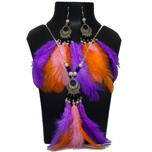 Real Feathers Necklace