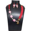 Three Line Glass Beads Necklace