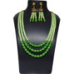 Green Color Glass Beaded Necklace