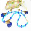 Resin Pendant with Glass Beads Necklace