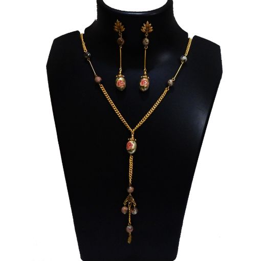 Printed beads & Onex beads Necklace