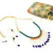 Multicolor Glass Beads Choker Necklace