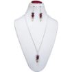 Red beads Pendant Necklace