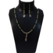 Green Cristal with metal beads Necklace