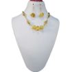 Lamwork beads & Metal beads Choker Necklace