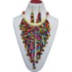 Wooden & Metal Beads Choker Necklace