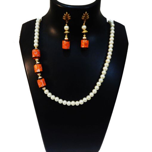 Syntetic Pearl Beads Necklace