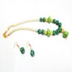 Lampwork  glass beads & Pearl Beads Necklace