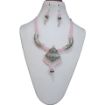 Round beads & Pendant  choker Necklace