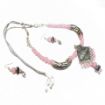 Round beads & Pendant  choker Necklace