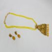 Yellow Cristal Seed Beads Necklace