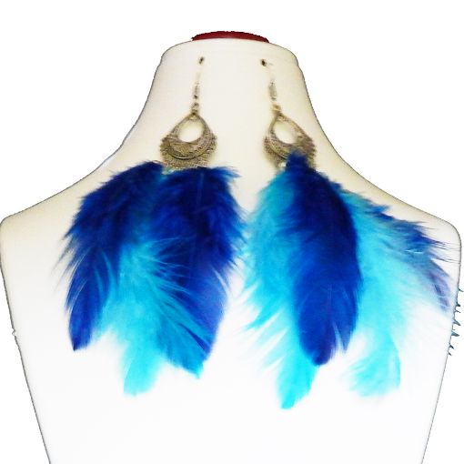 Bird Feathers Earrings
