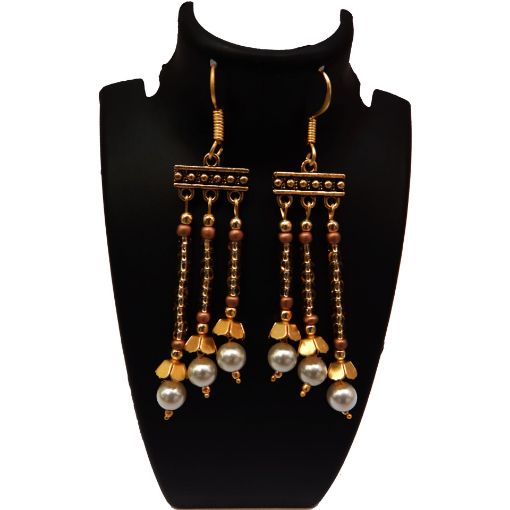 Gold color seed Beads Earrings