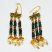 Green & Copper color seed Beads Earrings