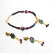 Lapis Lazuli & red coral stone Beads Necklace