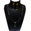 Amethyst Tumble & Beaded single line Necklace