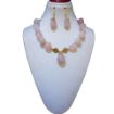Rose Quartz Tumble Stone Beads Necklace