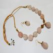 Rose Quartz Tumble Stone Beads Necklace